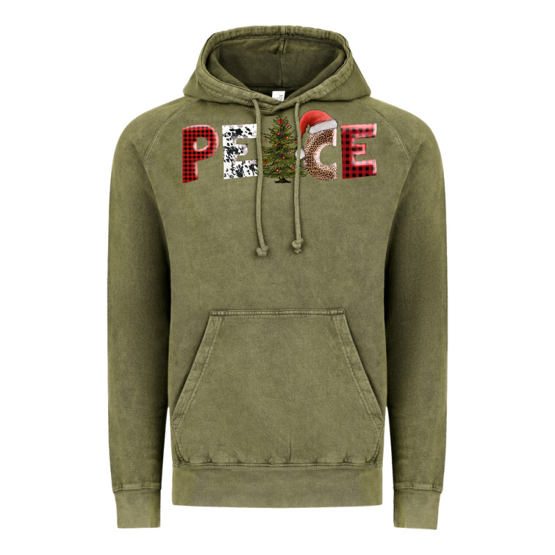 Peace Christmas Vintage Hoodie by AdoDesignShop | Teevron