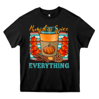 Black pumpkin spice everything Heavy Core Tee - HRA Design Shop
