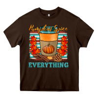 Chocolate Brown pumpkin spice everything Heavy Core Tee - HRA Design Shop