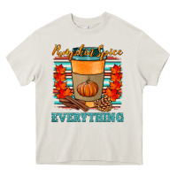 Cream pumpkin spice everything Heavy Core Tee - HRA Design Shop