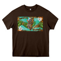 Chocolate Brown koala cup Heavy Core Tee - BarkalooDesign