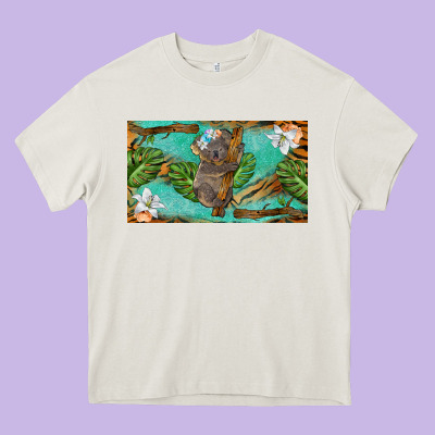 Koala Cup Heavy Core Tee Designed By Barkaloodesign