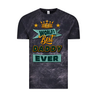 Cloud Black world's best daddy ever Vintage Tee - Jasminsmagicworld