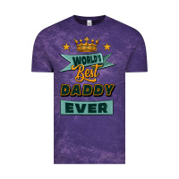 Cloud Purple world's best daddy ever Vintage Tee - Jasminsmagicworld