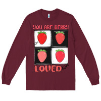 Burgundy you are berry loved Long Sleeve Tee - MaliasSmallBusiness