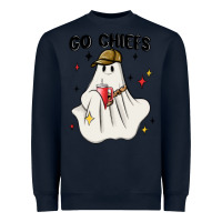 Navy go chiefs boujee sports ghost stanley Heavyweight Sweatshirt - MaliasSmallBusiness