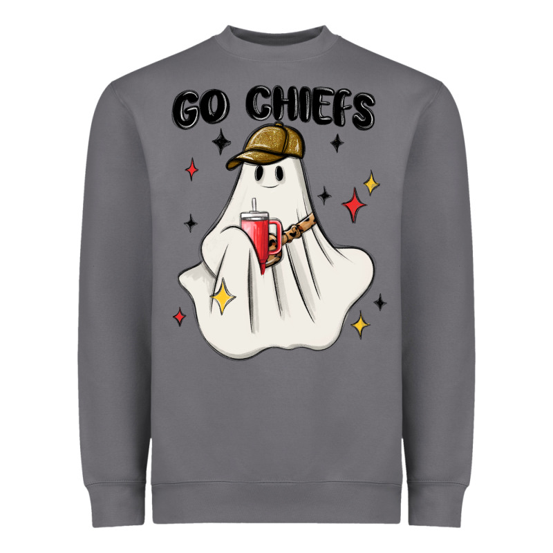Go Chiefs Boujee Sports Ghost Stanley Heavyweight Sweatshirt by MaliasSmallBusiness | Teevron