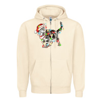 Sandshell christmas american shorthair cat Zipper Hoodie - LillyAllenDesigns