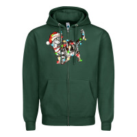 Sports Green christmas american shorthair cat Zipper Hoodie - LillyAllenDesigns