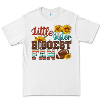 White little sister biggest fan american football Premium Tee - HRA Design Shop