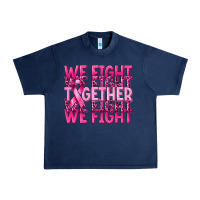 Navy together we fight cancer Urban Heavy Tee - NancyCooperArtShop