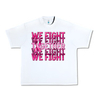 White together we fight cancer Urban Heavy Tee - NancyCooperArtShop