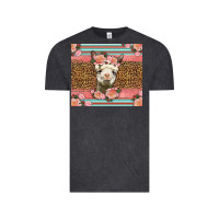 Vintage Black llama and roses glitter Vintage Tee - LillyAllenDesigns