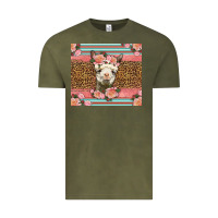 Llama And Roses Glitter Vintage Tee | Teevron