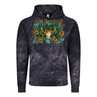 Cloud Black leopard bull skull cactus sunflowers Vintage Hoodie - AdoDesignShop