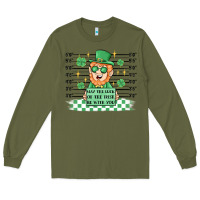 Army Green may the luck of the irish be with you Long Sleeve Tee - MaliasSmallBusiness