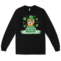 Black may the luck of the irish be with you Long Sleeve Tee - MaliasSmallBusiness