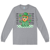 Heather Grey may the luck of the irish be with you Long Sleeve Tee - MaliasSmallBusiness