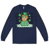 Navy may the luck of the irish be with you Long Sleeve Tee - MaliasSmallBusiness