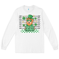 White may the luck of the irish be with you Long Sleeve Tee - MaliasSmallBusiness