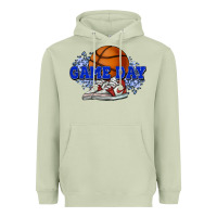 Matcha Game day Basketball Heavyweight Hoodie - NancyCooperArtShop