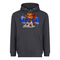 Smoke Game day Basketball Heavyweight Hoodie - NancyCooperArtShop
