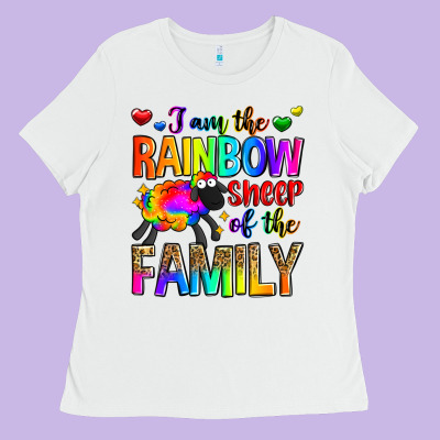 I Am The Rainbow Sheep Of The Family Ladies Tee Designed By Zillion Design Studio