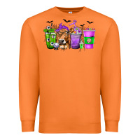 Carrot Coffee Cups with Cow and Halloween Premium Sweatshirt - texasbilliewilder