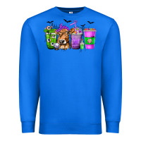 True Royal Coffee Cups with Cow and Halloween Premium Sweatshirt - texasbilliewilder