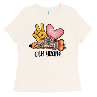 Bone peace love 6th grade Ladies Tee - JahusDesignShop