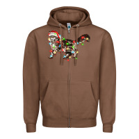 Chestnut christmas christmas maine coon cat cat Zipper Hoodie - LillyAllenDesigns