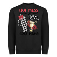 Black hot mess always stressed race mama Heavyweight Sweatshirt - MaliasSmallBusiness