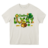 Cream feeling lucky Heavy Core Tee - FaDigitalArtStudio
