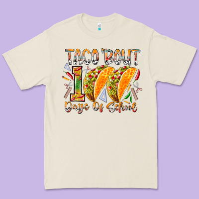 Taco Bout 100 Days Of School Premium Tee Designed By Racoondesign