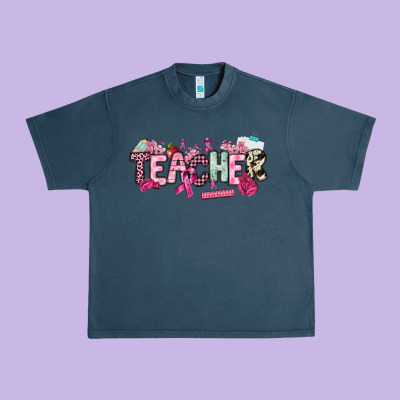 Cancer Awareness Teacher Urban Heavy Tee Designed By Nancycooperartshop