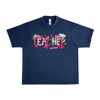 Navy cancer awareness teacher Urban Heavy Tee - NancyCooperArtShop