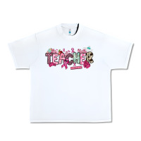 White cancer awareness teacher Urban Heavy Tee - NancyCooperArtShop