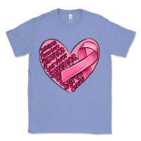 Colony Blue heart breast cancer Classic Tee - MaliasSmallBusiness