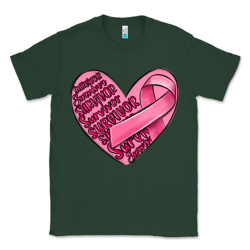 Heart Breast Cancer Classic Tee by MaliasSmallBusiness | Teevron