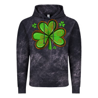 Cloud Black st patricks day shamrock with glitter Vintage Hoodie - Artiststas