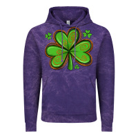 Cloud Purple st patricks day shamrock with glitter Vintage Hoodie - Artiststas
