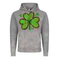 Cloud Rock st patricks day shamrock with glitter Vintage Hoodie - Artiststas