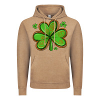 Vintage Coffee st patricks day shamrock with glitter Vintage Hoodie - Artiststas