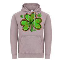 Vintage Zinc st patricks day shamrock with glitter Vintage Hoodie - Artiststas