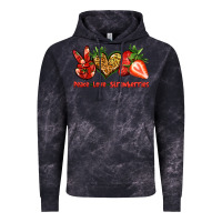 Cloud Black peace love strawberries Vintage Hoodie - Jasminsmagicworld