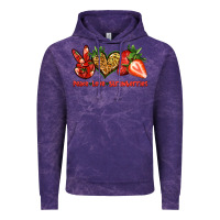 Cloud Purple peace love strawberries Vintage Hoodie - Jasminsmagicworld