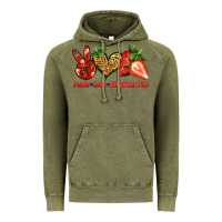 Vintage Olive peace love strawberries Vintage Hoodie - Jasminsmagicworld