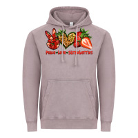 Vintage Zinc peace love strawberries Vintage Hoodie - Jasminsmagicworld