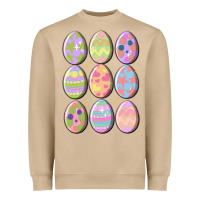 Mushroom vintage easter eggs Heavyweight Sweatshirt - MaliasSmallBusiness
