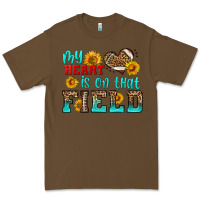Cacao my heart is on that field american football Premium Tee - HRA Design Shop
